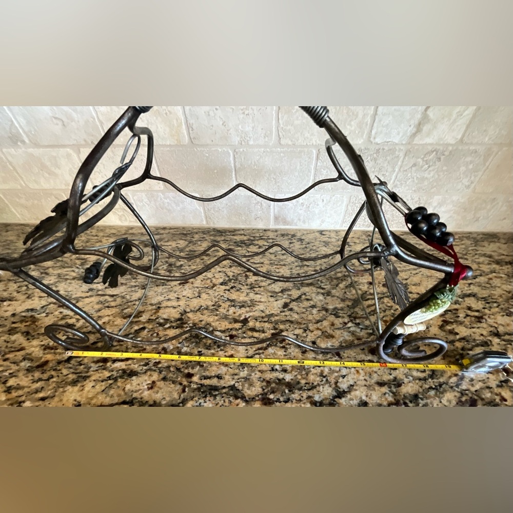 Countertop Wine Rack Wrought Iron - Picture 5 of 6